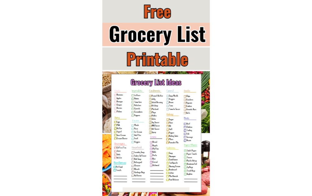 Ultimate Grocery List guide