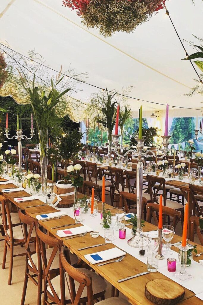 Garden Reception Tablescape