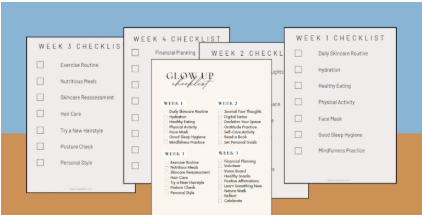 Days Glow Up Checklist