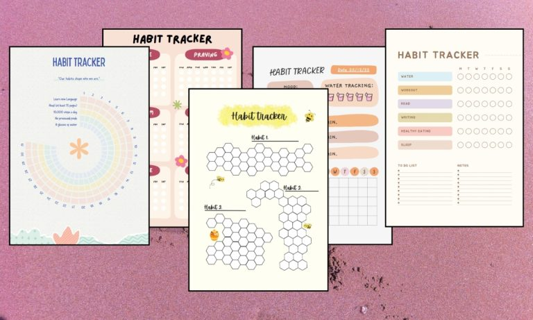 Habit Trackers Printable