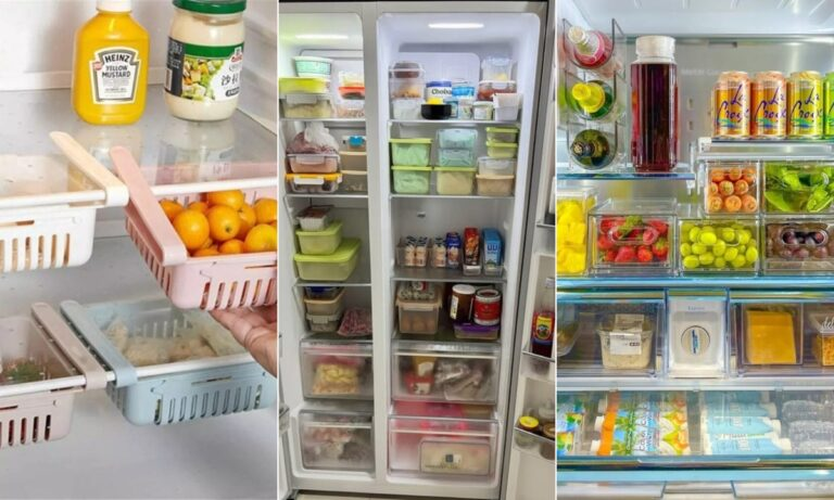 Why Your Fridge Always Feels Messy? A cluttered fridge usually means food has no specific place to go. When items are just tossed onto shelves, you forget what you have and food spoils before you see it. The solution is to create a plan for your fridge with clear zones for different types of food. This stops items from getting lost and makes your fridge easier to use every day. Use Clear Bins to Group Similar Items Place clear plastic bins on your shelves to hold foods that belong together. You can have one bin just for yogurt and cheese, and another for lunch meats and hot dogs. This makes it simple to find what you need and keeps small items from rolling around. It is a great system for families so everyone knows where things belong. Divide Produce by Type for Easy Access Do not mix all your fruits and vegetables together in one big drawer. Instead, keep apples in one container, bell peppers in another, and citrus fruits in their own spot. Separating them helps prevent certain fruits from making other produce spoil faster. You will waste less food because you can see exactly what you have. Store Produce in Pull-Out Bins Use small, clear drawers that you can pull out like tiny filing cabinets. Put berries in one drawer, leafy greens in another, and carrots or celery in a different one. This system keeps delicate items from getting crushed at the bottom of a big pile. It makes using your fresh ingredients much faster and easier. Use Glass Jars for Freshness Store chopped vegetables, leftovers, and sauces in glass jars with tight lids. Glass does not hold onto smells or stains the way plastic containers sometimes can. You can see exactly what is inside each jar without having to open it. This helps your food stay fresh and tasty for a longer time. Add a Lazy Susan for Jars Put a turntable, called a Lazy Susan, on one of your fridge shelves. Place all your jars of salsa, pickles, jams, and dressings on it. When you need something, you can simply spin the turntable to find it. No more digging through the back of the fridge and knocking things over. Label Door Shelves by Category Use small stickers or labels to name the shelves on your fridge door. Mark one shelf for "Condiments" like ketchup and mustard. Label another shelf for "Drinks" such as juice boxes or soda cans. This helps everyone in the house put things back in the right spot. Add Shelf Liners for Easy Cleanup Place easy-to-clean liners or mats on your glass or wire shelves. If a bottle leaks or some sauce spills, it will land on the liner. You can just pull out the liner and wash it in the sink, instead of cleaning the whole shelf. It saves a lot of time and keeps your fridge looking neat. Prep Meals in Clear Containers Spend some time on the weekend washing and cutting your vegetables. Store prepared foods like salads, cooked grains, or sliced fruit in clear containers. You can stack the containers to save space on your shelves. This makes putting together a healthy meal on a busy weeknight very quick. Keep Drinks on a Dedicated Shelf Choose one shelf, often a higher shelf, just for beverages. Line up bottles of water, milk, juice, and cans of soda here. Use a can dispenser so when you take one can, the next one rolls forward. This keeps drinks organized and stops them from taking over the whole fridge. Use Bins to Separate Each Food Group Assign a different bin to each major food group in your fridge. Have one bin for all your fresh fruits like grapes and apples. Use another bin just for vegetables like cucumbers and zucchini. This separation keeps flavors from mixing and makes grocery shopping easier. Switch to Mason Jars for Bulk Storage Large mason jars are perfect for storing big amounts of fresh food. You can fill a jar with washed strawberries or with carrot and celery sticks. The airtight seal on the jar lid helps keep everything very fresh. You can see exactly how much you have left, which helps with meal planning. Mix Jars and Bins for a Balanced System You do not have to choose only one type of container. Use glass jars for wet items like soups, sauces, and chopped fruit. Use clear plastic bins for dry snacks, cheese sticks, or packaged foods. Mixing both helps you use the space in your fridge in the smartest way. Keep Condiments in Small Bins Gather all your condiment bottles and jars into a shallow, rectangular bin. This bin can hold ketchup, mustard, mayonnaise, soy sauce, and salad dressings. When you need a condiment, you can pull the entire bin forward to see everything. It prevents those small bottles from getting lost behind larger items. Use Color-Coded Lids to Stay Organized Buy a set of containers where the lids come in different colors. Decide that blue lids are for your kids' school lunches. Use green lids for healthy snacks and red lids for dinner leftovers. The colors act as a quick visual guide without needing to read a label. Use Matching Containers for a Uniform Look Choose one style and brand of container for all your fridge storage. When all your containers are the same shape and size, they stack together perfectly. This creates a very tidy and calm look every time you open the fridge door. It also maximizes your shelf space because the containers fit together like puzzle pieces. Stack Produce in Clear Mini Bins Use small, clear bins that are designed to stack on top of each other. Put spinach or kale in the bottom bin, berries in the middle bin, and herbs in the top bin. This uses the vertical space in your crisper drawer very efficiently. You can pull out just the bin you need without disturbing the others. Create a Leftovers Zone Pick one specific shelf or bin and label it "Leftovers." Every time you have leftover food, place the container in this designated spot. Make it a rule to check this area first before you start cooking a new meal. This simple habit ensures leftovers get eaten and do not go to waste. Label Every Bin for Clarity Put simple, easy-to-read labels on every bin and drawer in your fridge. Labels like "Cheese," "Lunch Meat," "Snacks," and "Fruit" remove all guesswork. Everyone in your household will know exactly where to find things and where to put them back. It is the easiest way to maintain an organized system over time. Add Clip-On Shelf Baskets Attach small wire or plastic baskets underneath your existing shelves. These are perfect for holding lightweight items like lemons, limes, or single-serve yogurts. They create extra storage space without taking up room on the main shelf. This is a great trick for small fridges that need more organization. Organize Freezer Drawers by Category Do not just throw frozen food into the freezer in bags. Use bins or dividers to create sections inside your freezer drawers. Have one section for frozen vegetables, another for ice cream, and another for meat. You will be able to find what you need quickly without digging through a frosty pile. FAQs How often should I clean my refrigerator? You should wipe up any spills on your shelves as soon as they happen. Plan to do a full, deep clean of your entire fridge every two to three months. This means taking all the food out, washing the shelves and drawers with soapy water, and checking dates on everything. A regular cleaning keeps your fridge smelling fresh and helps you avoid spoiled food. What is the best way to keep produce fresh in the fridge? Use the humidity controls on your crisper drawers if your fridge has them. Set one drawer to high humidity for vegetables like lettuce and broccoli. Set the other drawer to low humidity for fruits like apples and grapes. Storing produce in breathable bags or containers with a dry paper towel also helps absorb extra moisture. Prompts for Pinterest Pin Images Usin