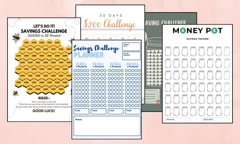 10 Saving Challenge Printable Free for 2026
