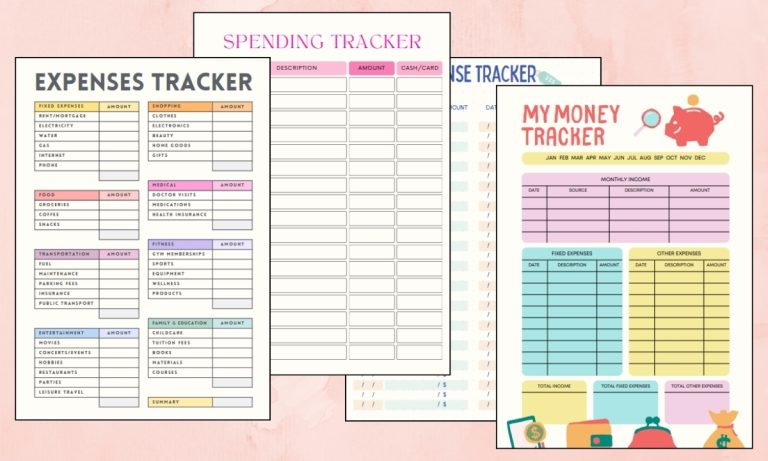 10 Expense Tracker Printable for 2026