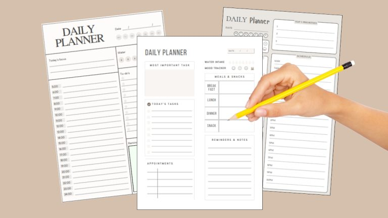 3 Daily Planner Printables Free for 2026